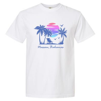 Nassau Bahamas Beach Vacation Spring Break Honeymoon Retro Funny Gift Garment-Dyed Heavyweight T-Shirt