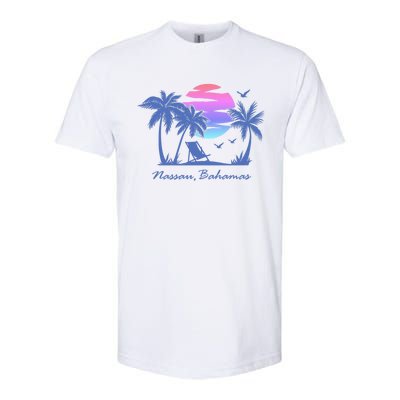 Nassau Bahamas Beach Vacation Spring Break Honeymoon Retro Funny Gift Softstyle CVC T-Shirt