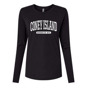 Nyc Borough Brooklyn New York Coney Island Womens Cotton Relaxed Long Sleeve T-Shirt