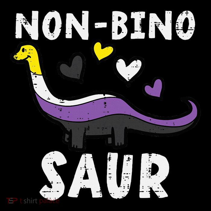 Non Binary Binosaur Dino Enby Pride Flag High Crown Mesh Back Trucker Hat