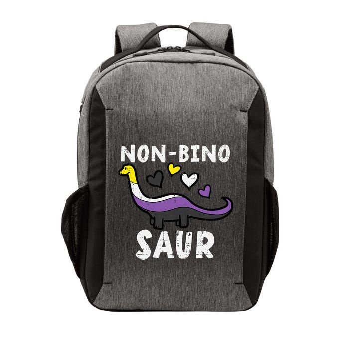 Non Binary Binosaur Dino Enby Pride Flag Vector Backpack