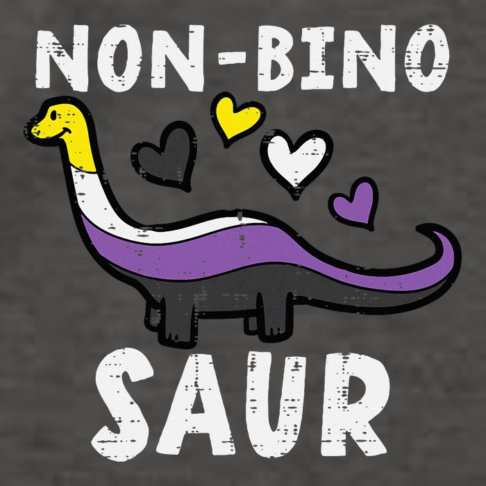 Non Binary Binosaur Dino Enby Pride Flag Vector Backpack