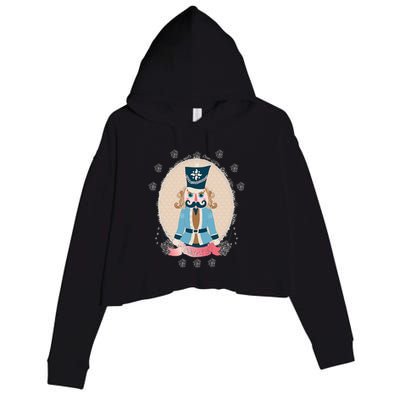 Nutcracker Ballet Christmas Dance Xmas Holiday Season Crop Fleece Hoodie