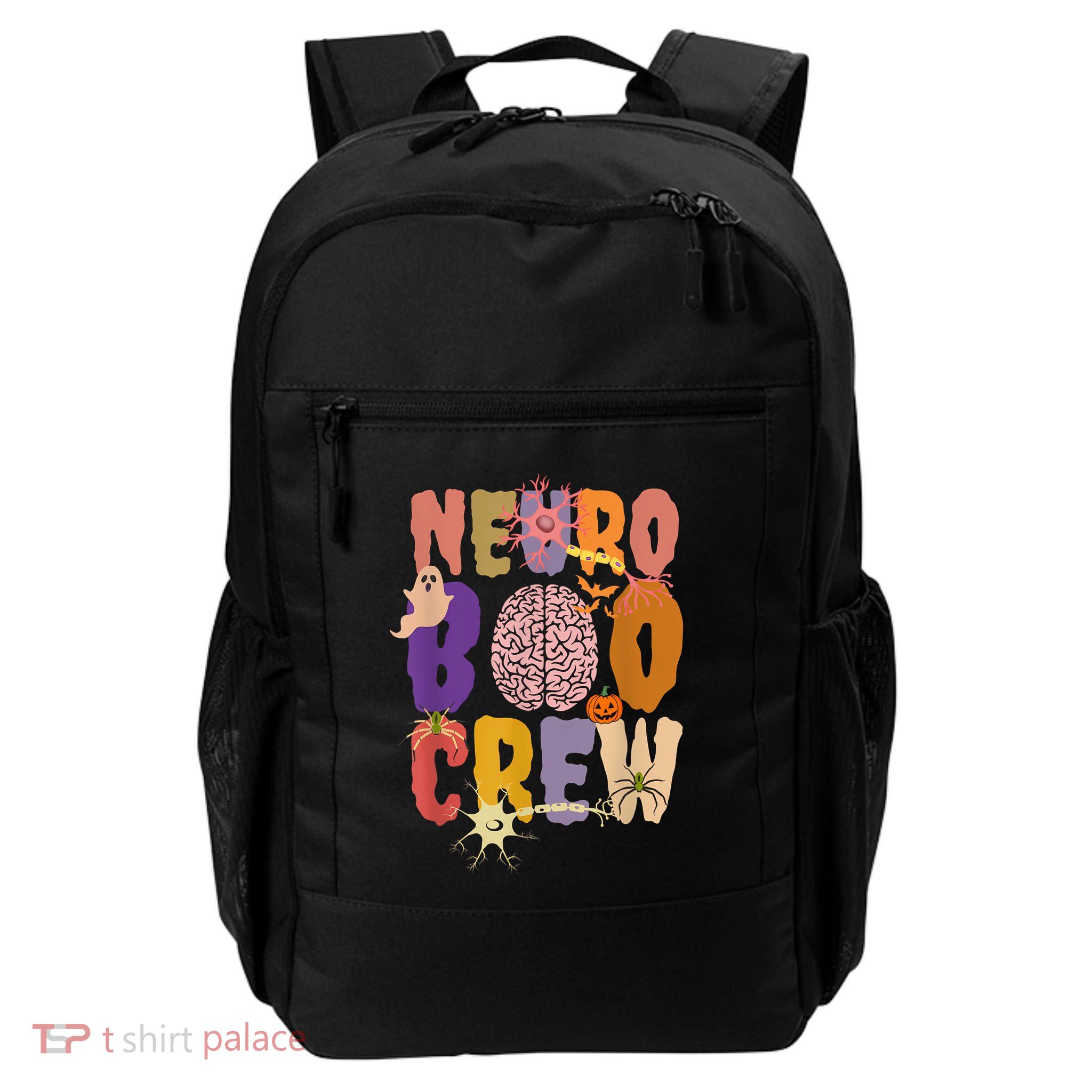 Neuro Boo Crew Halloween Anatomical Brain Anatomy Neurology Daily Commute Backpack