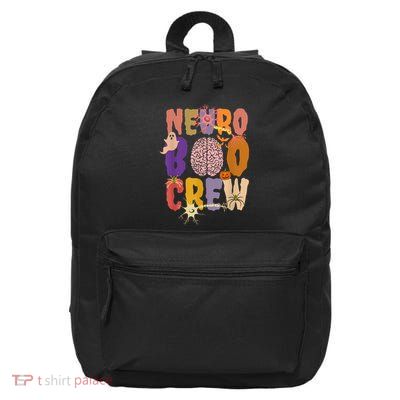 Neuro Boo Crew Halloween Anatomical Brain Anatomy Neurology 16 in Basic Backpack