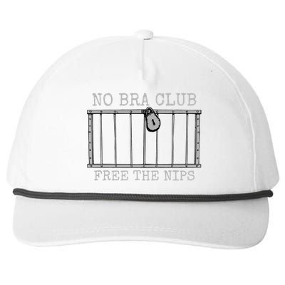 No Bra Club Free Nips Not Guilty Snapback Five-Panel Rope Hat