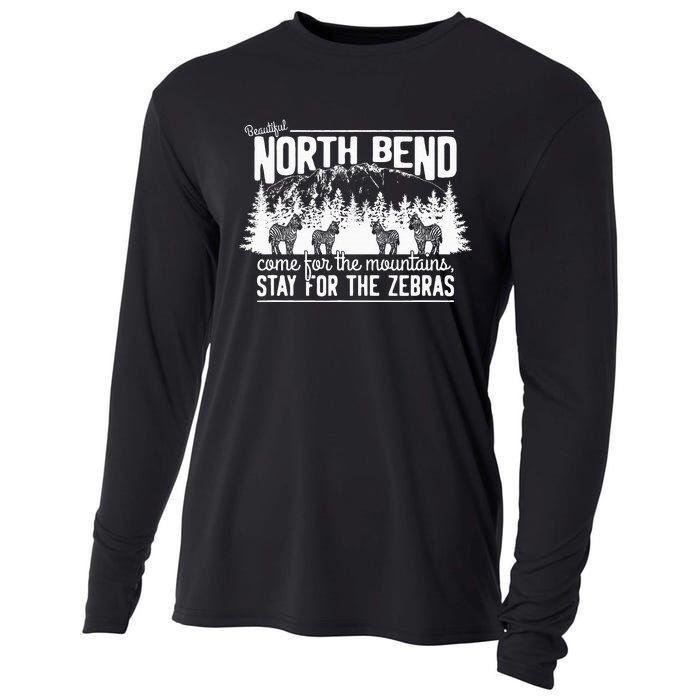 North Bend Come For The Mountains Stay For The Zebras Cooling Performance Long Sleeve Crew