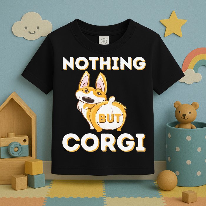 Nothing But Corgi Funny Welsh Corgi Owner Dog Lover Toddler T-Shirt