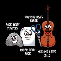 Nothing Beats Cello Rock Paper Scissors Funny For Cellist Bucket Hat