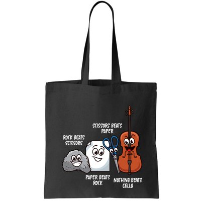 Nothing Beats Cello Rock Paper Scissors Funny For Cellist Bag
