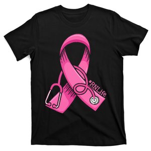 Nurse Breast Cancer Awareness Pink Ribbon Nursing RN Life T-Shirt