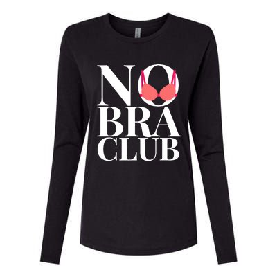 No Bra Club Womens Cotton Relaxed Long Sleeve T-Shirt