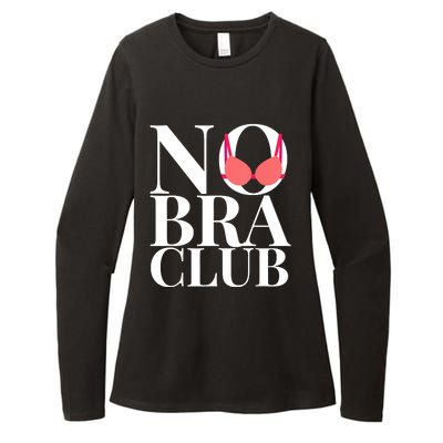 No Bra Club Womens CVC Long Sleeve Shirt