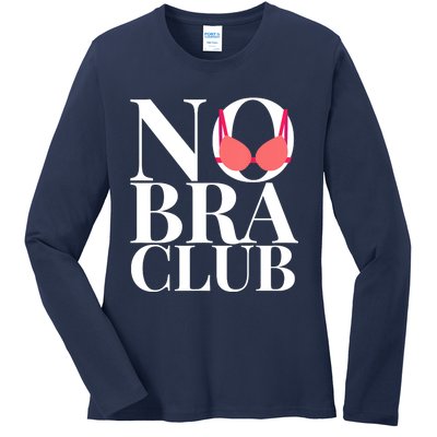 No Bra Club Ladies Long Sleeve Shirt