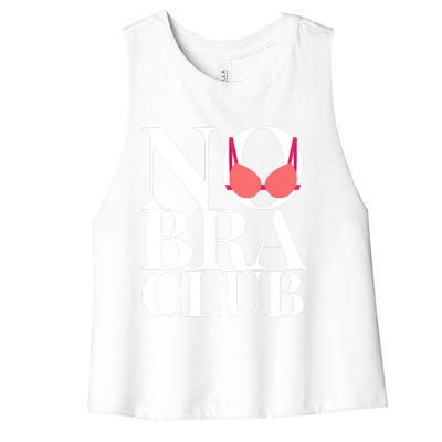 No Bra Club Women's Racerback Cropped Tank