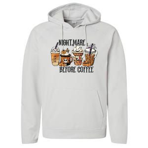 Nightmare Before Coffee Pumpkin Spice Halloween Costume Performance Fleece Hoodie