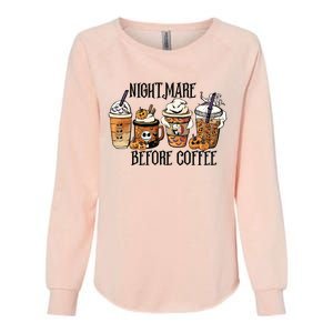 Nightmare Before Coffee Pumpkin Spice Halloween Costume Womens California Wash Sweatshirt