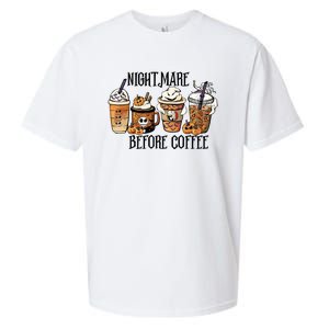 Nightmare Before Coffee Pumpkin Spice Halloween Costume Sueded Cloud Jersey T-Shirt