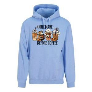 Nightmare Before Coffee Pumpkin Spice Halloween Costume Unisex Surf Hoodie