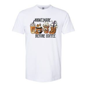 Nightmare Before Coffee Pumpkin Spice Halloween Costume Softstyle CVC T-Shirt