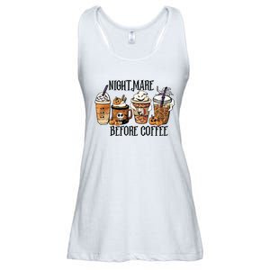 Nightmare Before Coffee Pumpkin Spice Halloween Costume Ladies Essential Flowy Tank