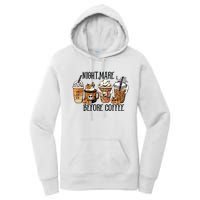 Nightmare Before Coffee Pumpkin Spice Halloween Costume Women's Pullover Hoodie