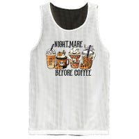 Nightmare Before Coffee Pumpkin Spice Halloween Costume Mesh Reversible Basketball Jersey Tank