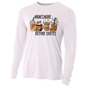 Nightmare Before Coffee Pumpkin Spice Halloween Costume Cooling Performance Long Sleeve Crew