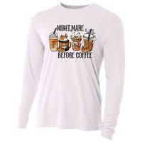 Nightmare Before Coffee Pumpkin Spice Halloween Costume Cooling Performance Long Sleeve Crew