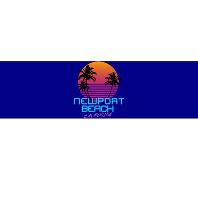 Newport Beach California Retro 80s Meaningful Gift Bumper Sticker