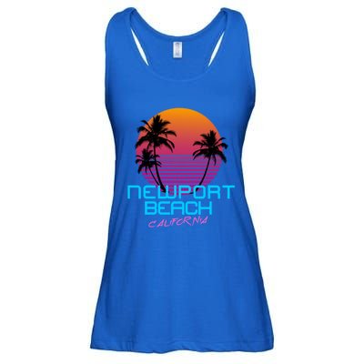 Newport Beach California Retro 80s Meaningful Gift Ladies Essential Flowy Tank