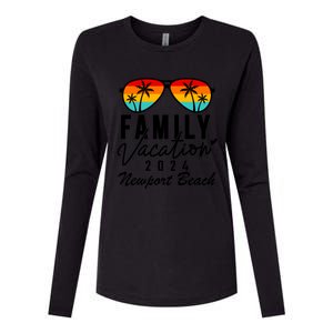 Newport Beach California Family Vacation 2024 Gift Womens Cotton Relaxed Long Sleeve T-Shirt