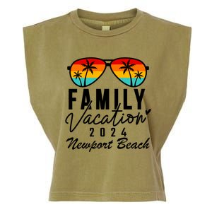 Newport Beach California Family Vacation 2024 Gift Garment-Dyed Women's Muscle Tee