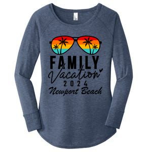 Newport Beach California Family Vacation 2024 Gift Women's Perfect Tri Tunic Long Sleeve Shirt