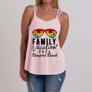 Newport Beach California Family Vacation 2024 Gift Women's Strappy Tank