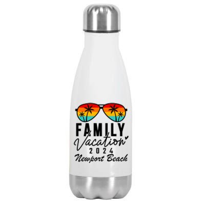 Newport Beach California Family Vacation 2024 Gift Stainless Steel Insulated Water Bottle