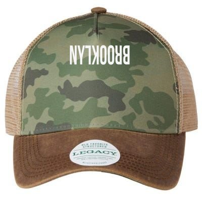 NY Brooklyn Creative Flip Design For New York Fans Funny Legacy Tie Dye Trucker Hat