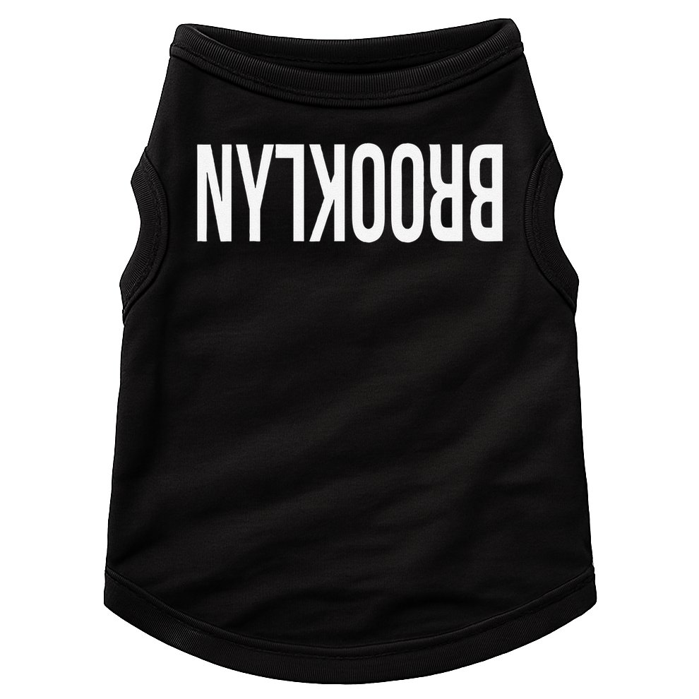 NY Brooklyn Creative Flip Design For New York Fans Funny Doggie Tank