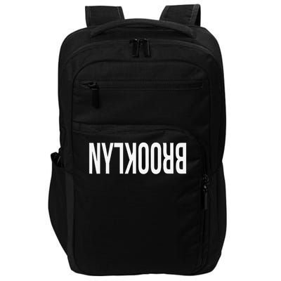 NY Brooklyn Creative Flip Design For New York Fans Funny Impact Tech Backpack