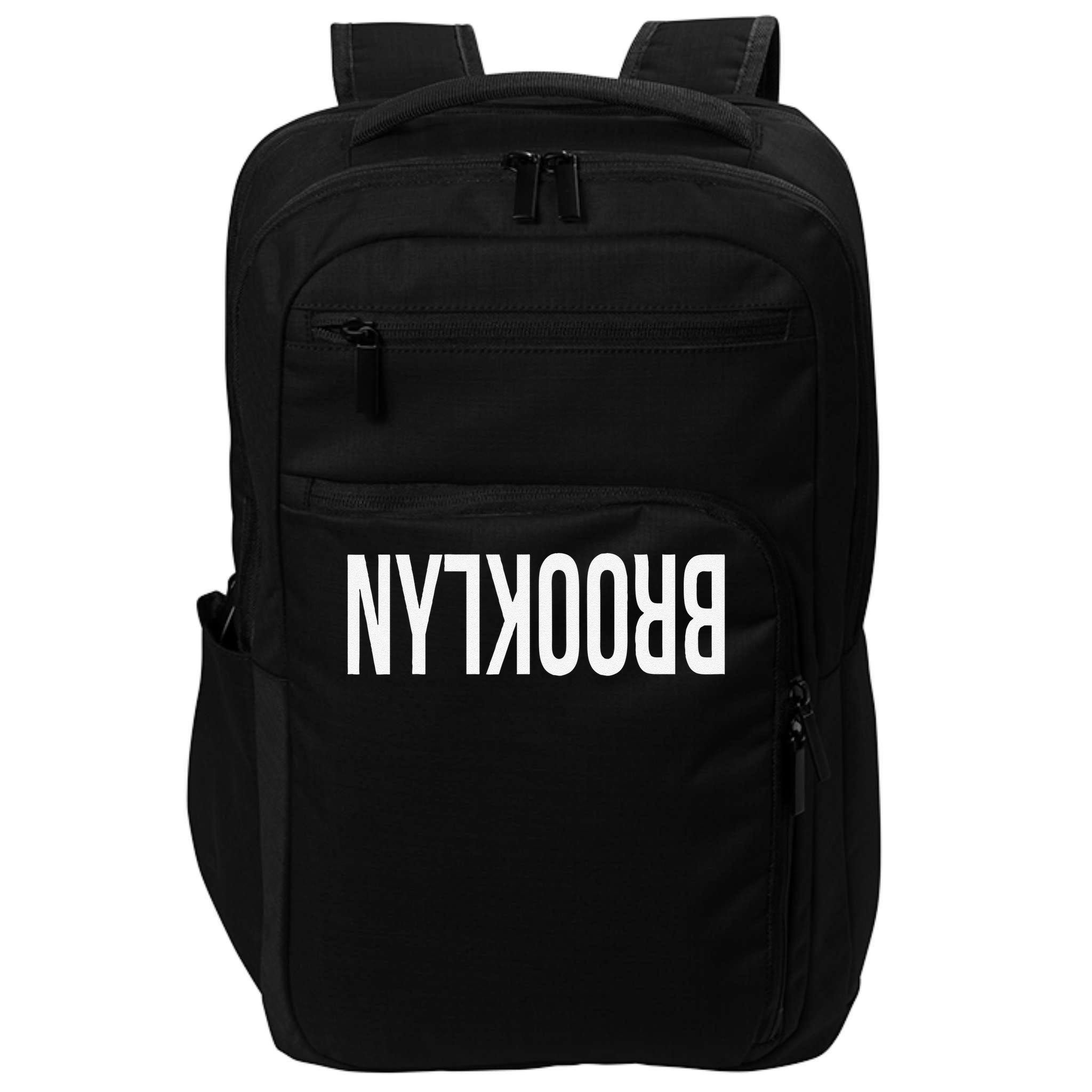 NY Brooklyn Creative Flip Design For New York Fans Funny Impact Tech Backpack