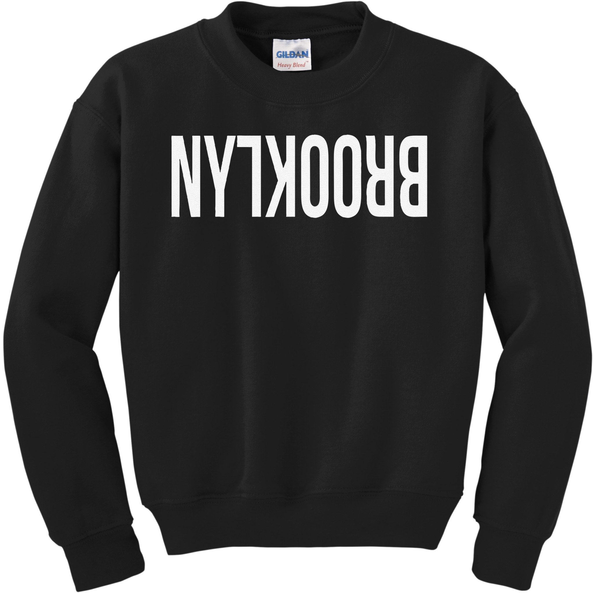 NY Brooklyn Creative Flip Design For New York Fans Funny Kids Sweatshirt