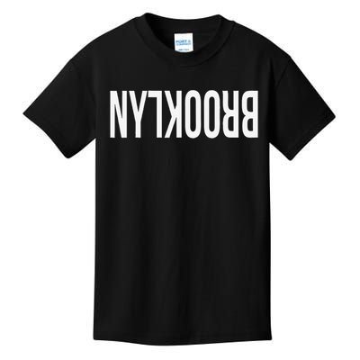 NY Brooklyn Creative Flip Design For New York Fans Funny Kids T-Shirt
