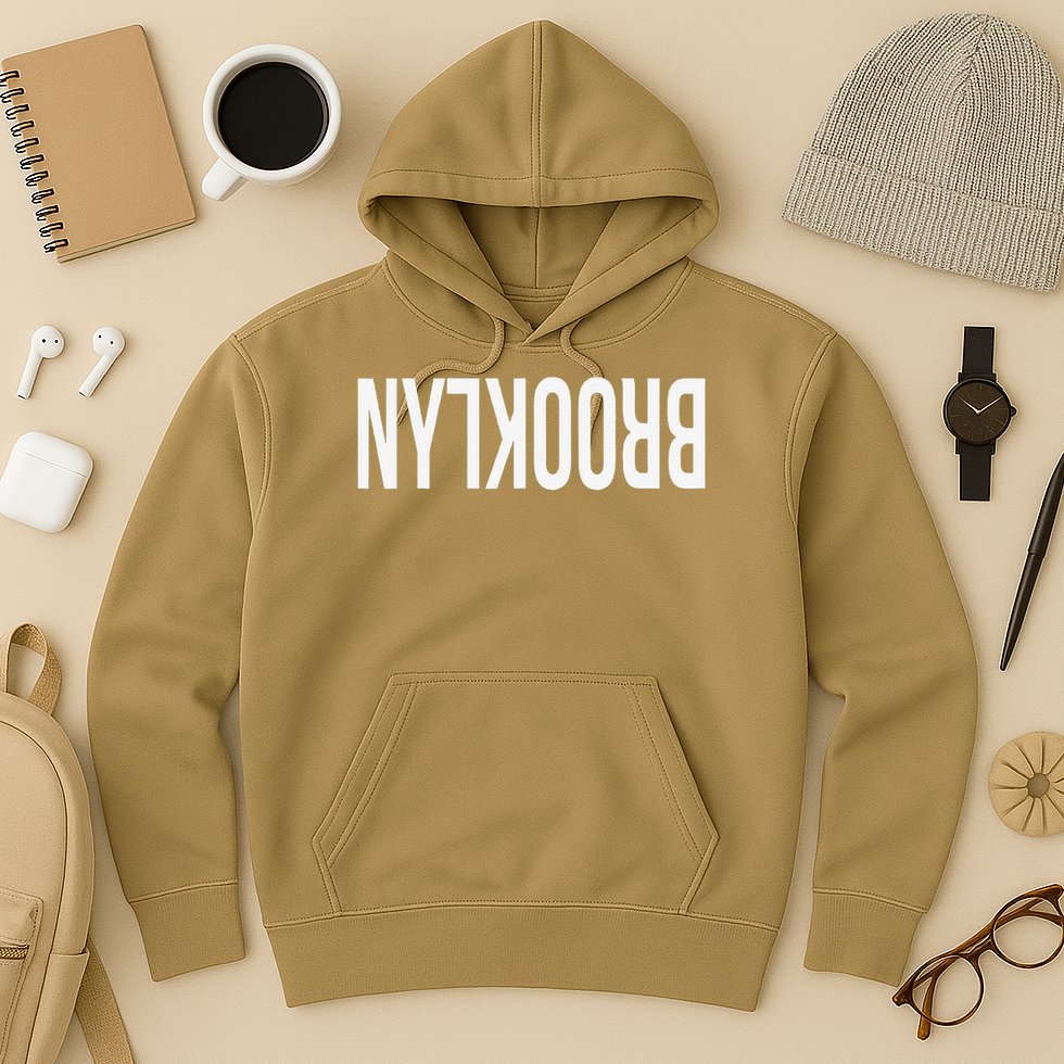 NY Brooklyn Creative Flip Design For New York Fans Funny Hoodie