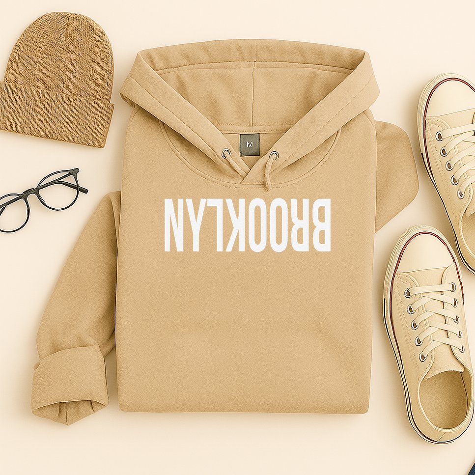 NY Brooklyn Creative Flip Design For New York Fans Funny Hoodie