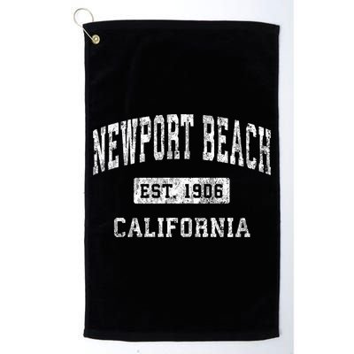 Newport Beach California Ca Vintage Established Sports Golf Towel