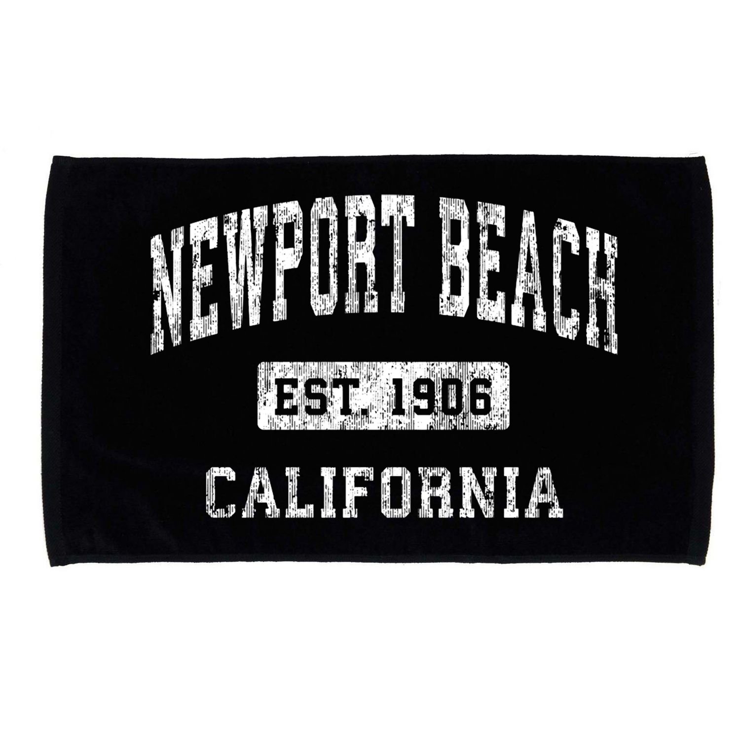Newport Beach California Ca Vintage Established Sports Microfiber Hand Towel