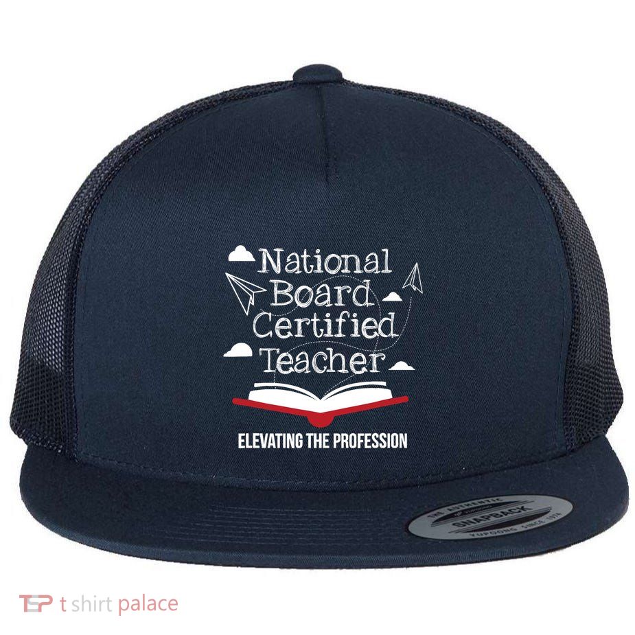 National Board Certified Teacher Open Book Airplane Flatbill Hat