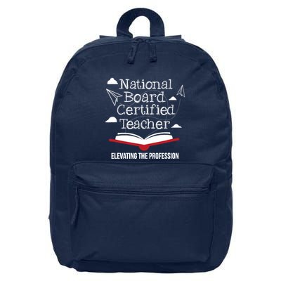 National Board Certified Teacher Open Book Airplane 16 in Basic Backpack