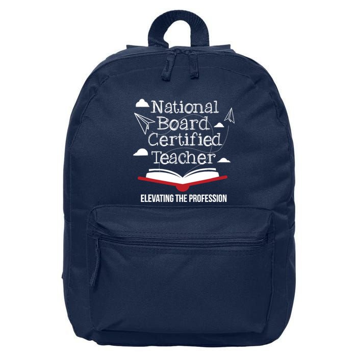 National Board Certified Teacher Open Book Airplane 16 in Basic Backpack