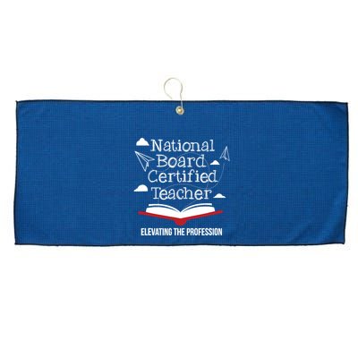 National Board Certified Teacher Open Book Airplane Large Microfiber Waffle Golf Towel